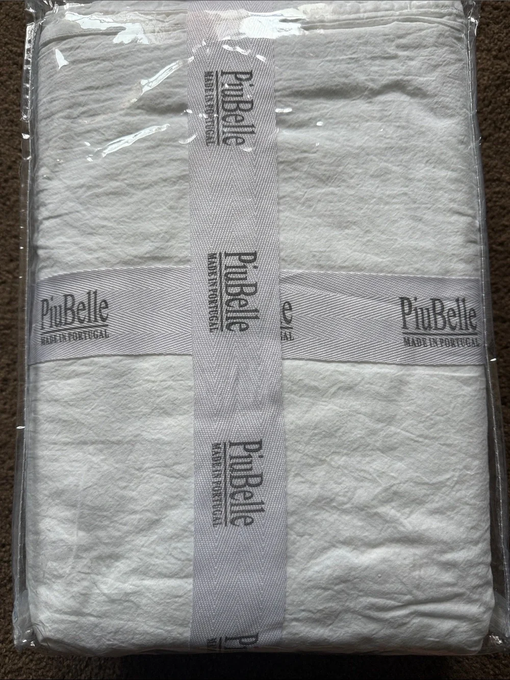 PiuBelle White Cotton Sheet Set - Queen, 4-Piece